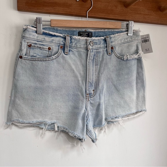 Abercrombie & Fitch Pants - Abercrombie & Fitch Denim Shorts Size 29 UK 12 Blue Denim Festival New RRP £58